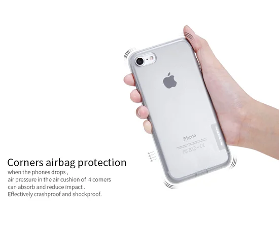 TPU чехол Nillkin Nature Series для Apple iPhone 7 / 8 (4.7") Бесцветный (прозрачный)