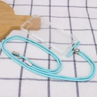 Чехол TPU Crossbody Transparent для Apple iPhone 7 / 8 / SE (2020)(4.7") Бирюзовый