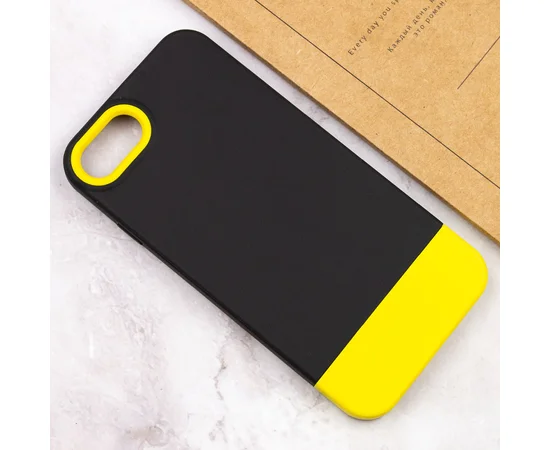 Чехол TPU+PC Bichromatic для Apple iPhone 7 / 8 / SE (2020) (4.7") Black / Yellow