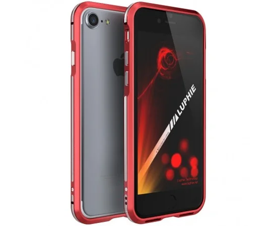 Алюминиевый бампер Luphie Blade Sword для Apple iPhone 7 / 8 (4.7") Красный / Серебряный