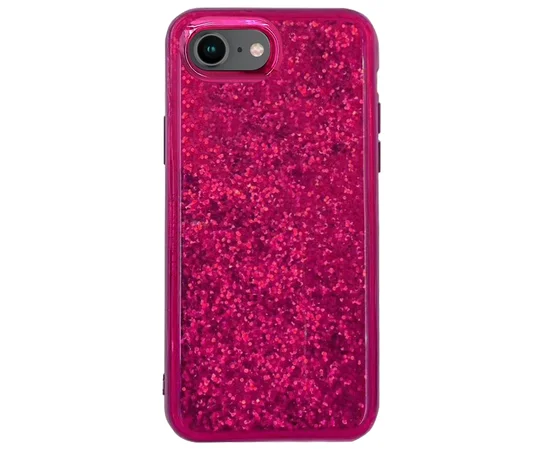 TPU+PC чехол Sparkle (glitter) для Apple iPhone 7 / 8 (4.7") Малиновый