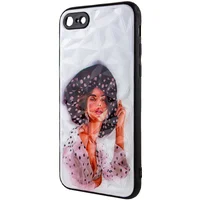 TPU+PC чехол Prisma Ladies для Apple iPhone 7 / 8 / SE (2020) (4.7") Girl in a hat
