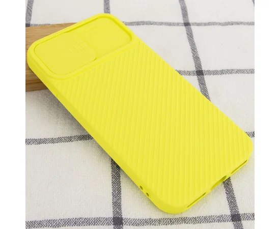 Чехол Camshield Square TPU со шторкой для камеры для Apple iPhone 7 / 8 / SE (2020) (4.7") Желтый