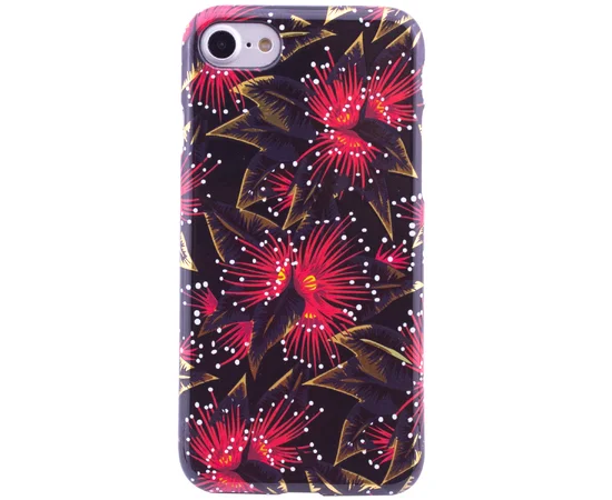 Tpu чехол "SM" светящийся (Glow in the Dark) для Apple iPhone 7 / 8 (4.7") Черный / Золотой