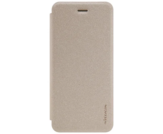 Кожаный чехол (книжка) Nillkin Sparkle Series для Apple iPhone 7 / 8 (4.7") Золотой