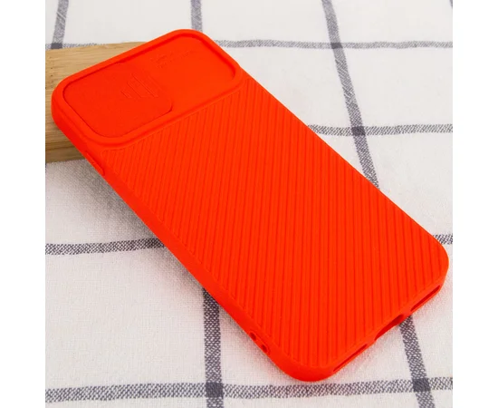 Чехол Camshield Square TPU со шторкой для камеры для Apple iPhone 7 / 8 / SE (2020) (4.7") Красный