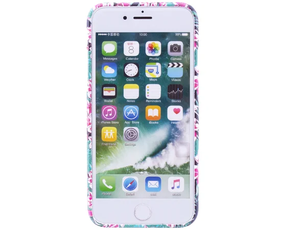 Tpu чехол "SM" светящийся (Glow in the Dark) для Apple iPhone 7 / 8 (4.7") Черный