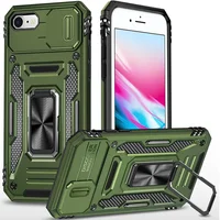 Ударопрочный чехол Camshield Army Ring для Apple iPhone 7 / 8 / SE (2020) (4.7") Оливковый / Army Green