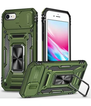 Удароміцний чохол Camshield Army Ring для iPhone 7 / 8 / SE (2020) (4.7") Оливковий / Army Green
