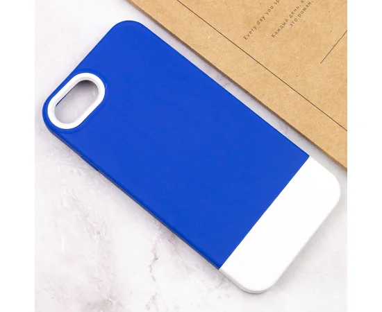 Чехол TPU+PC Bichromatic для Apple iPhone 7 / 8 / SE (2020) (4.7") Navy Blue / White