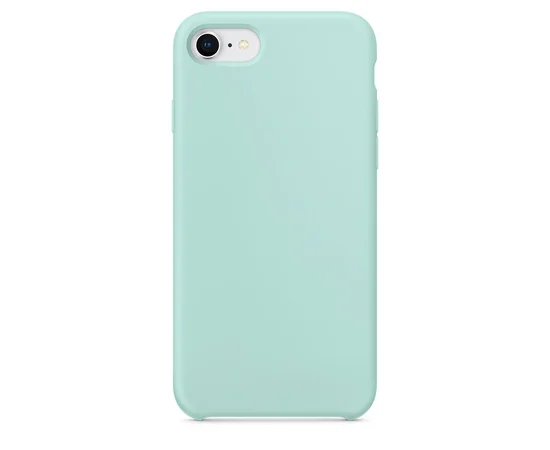 Силиконовый чехол Soft cover для Apple iPhone 7 / 8 (4.7") Голубой / Marine Green