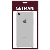 TPU чехол GETMAN Ease logo усиленные углы для Apple iPhone 7 / 8 / SE(2020) (4.7") Прозрачный / Transparent