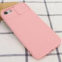 Чохол Camshield Square TPU зі шторкою для камери для Apple iPhone 7/8 / SE (2020) (4.7 ") Rose Gold