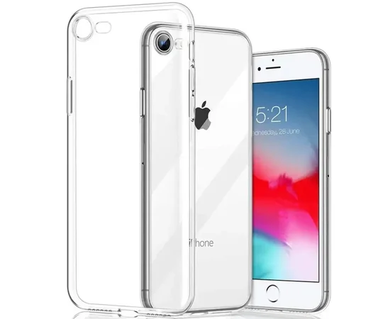 TPU чехол Epic Transparent 1,5mm Full Camera для Apple iPhone 7 / 8 / SE (2020) (4.7") Бесцветный (прозрачный)