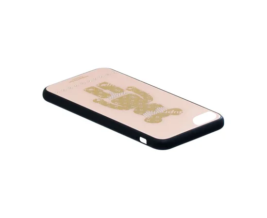 TPU+Glass чехол TYBOMB Bear для Apple iPhone 7 / 8 (4.7") Розовый