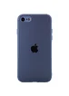 TPU+Glass чехол Matte Candy Full camera для Apple iPhone 7 / 8 / SE (2020) (4.7") Синий