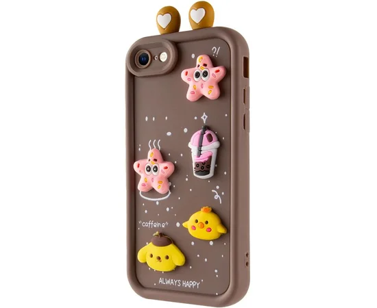 Чехол TPU Toys Case with Ears для Apple iPhone 7 / 8 / SE (2020) / SE (2022) (4.7") Brown