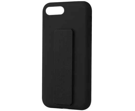 Чехол Silicone Case Hand Holder для Apple iPhone 7 / 8 / SE (2020) (4.7") Черный / Black
