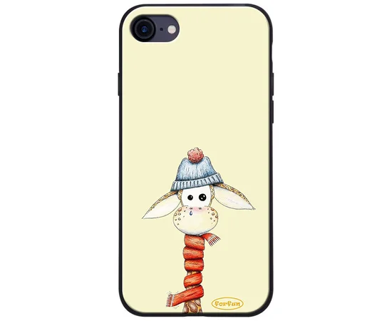 TPU+PC чехол ForFun для Apple iPhone 7 / 8 (4.7") Жираф в шапке