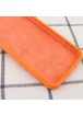 Чехол Silicone Case Square Full Camera Protective (AA) для Apple iPhone 7 / 8 / SE (2020) (4.7") Оранжевый / Papaya