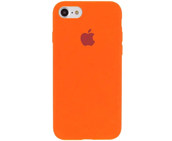 Чехол Silicone Case Full Protective (AA) для Apple iPhone 7 / 8 / SE (2020) (4.7") Оранжевый / Apricot