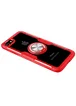 TPU+PC чехол Deen CrystalRing for Magnet (opp) для Apple iPhone 7 / 8 / SE (2020) Бесцветный / Красный