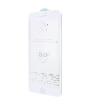 Защитное стекло 5D Hard (full glue)  для Apple iPhone 7 / 8 (4.7") Белый