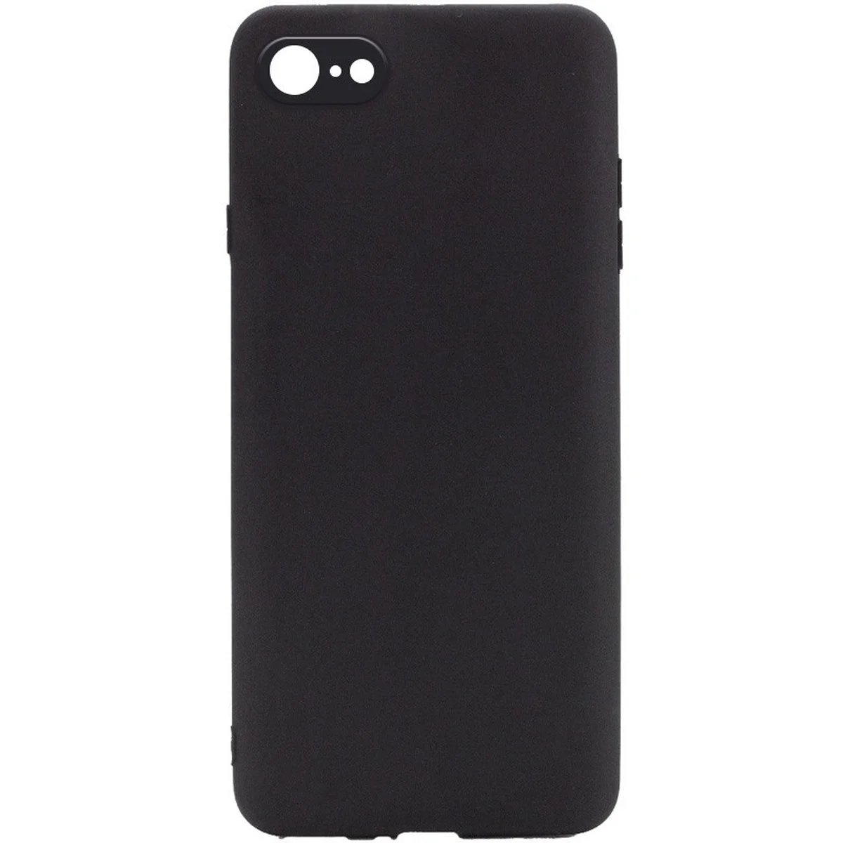 Силіконовий чохол Candy Full Camera для Apple iPhone 7/8 / SE (2020) (4.7 ") Чорний / Black