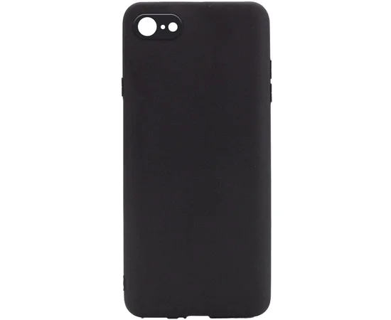 Силиконовый чехол Candy Full Camera для Apple iPhone 7 / 8 / SE (2020) (4.7") Черный / Black