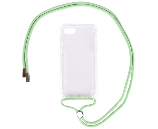 Чехол TPU Crossbody Transparent для Apple iPhone 7 / 8 / SE (2020)(4.7") Мятный