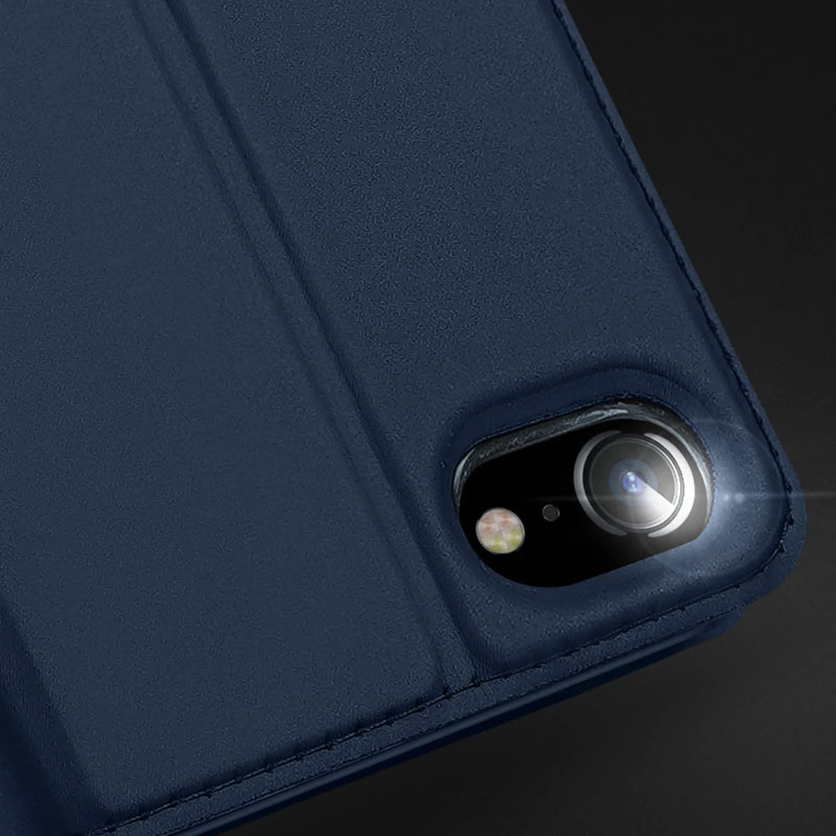 Чехол-книжка Dux Ducis с карманом для визиток для Apple iPhone 7 / 8 / SE (2020) (4.7") Синий