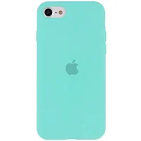 Чохол Silicone Case Full Protective (AA) для Apple iPhone SE (2020) Бірюзовий / Ice Blue