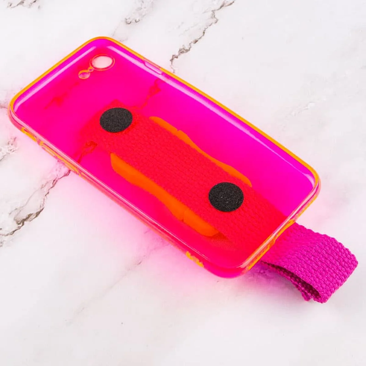 Чехол Handfree с цветным ремешком для Apple iPhone 7 / 8 / SE (2020) (4.7") Розовый