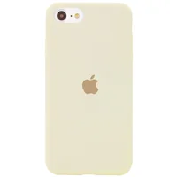 Чохол Silicone Case Full Protective (AA) для Apple iPhone SE (2020) Бежевий / Creamy