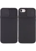Чехол Camshield Square TPU со шторкой для камеры для Apple iPhone 7 / 8 / SE (2020) (4.7") Черный