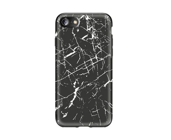 TPU чехол Rock Origin Series (Textured marble) для Apple iPhone 7 / 8 (4.7") Черный / Black marble