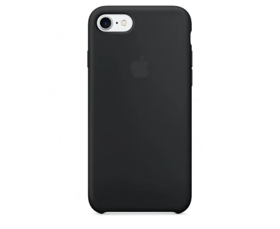 Чехол Silicone case (AAA) для Apple iPhone 7 / 8 (4.7") Черный / Black