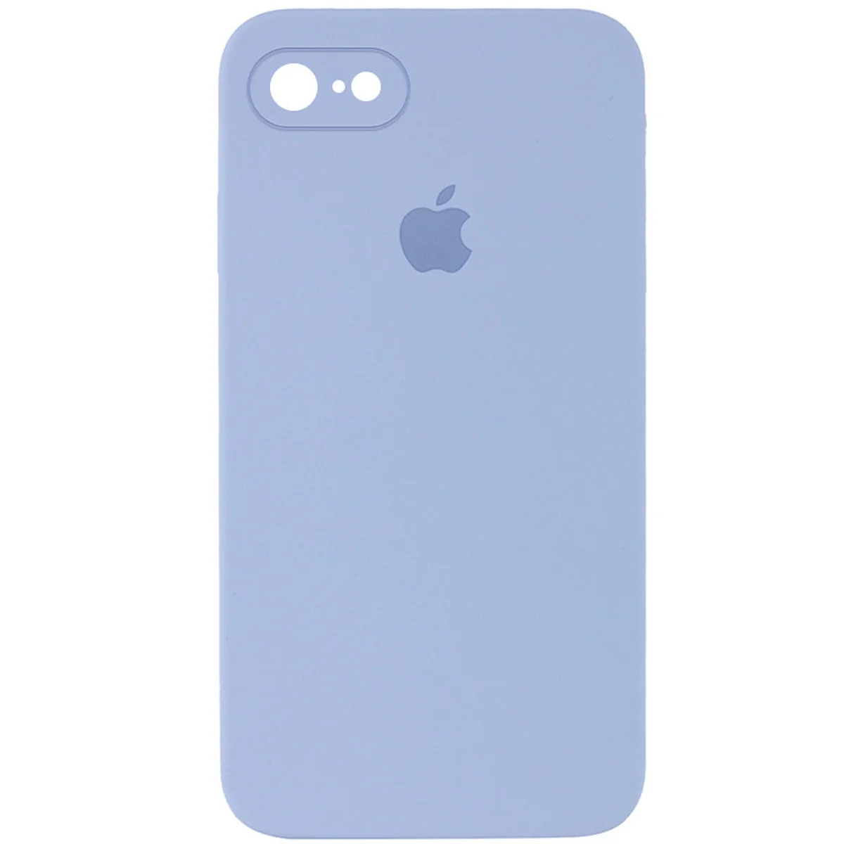 Чехол Silicone Case Square Full Camera Protective (AA) для Apple iPhone 7 / 8 / SE (2020) (4.7") Голубой / Mist blue