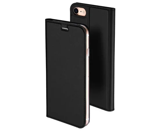 Чехол-книжка Dux Ducis с карманом для визиток для Apple iPhone 7 / 8 / SE (2020) (4.7") Черный