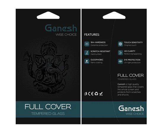 Защитное стекло Ganesh 3D для Apple iPhone 7 / 8 (4.7") Черный