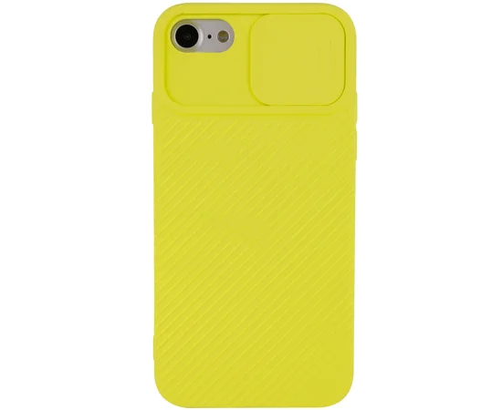 Чехол Camshield Square TPU со шторкой для камеры для Apple iPhone 7 / 8 / SE (2020) (4.7") Желтый