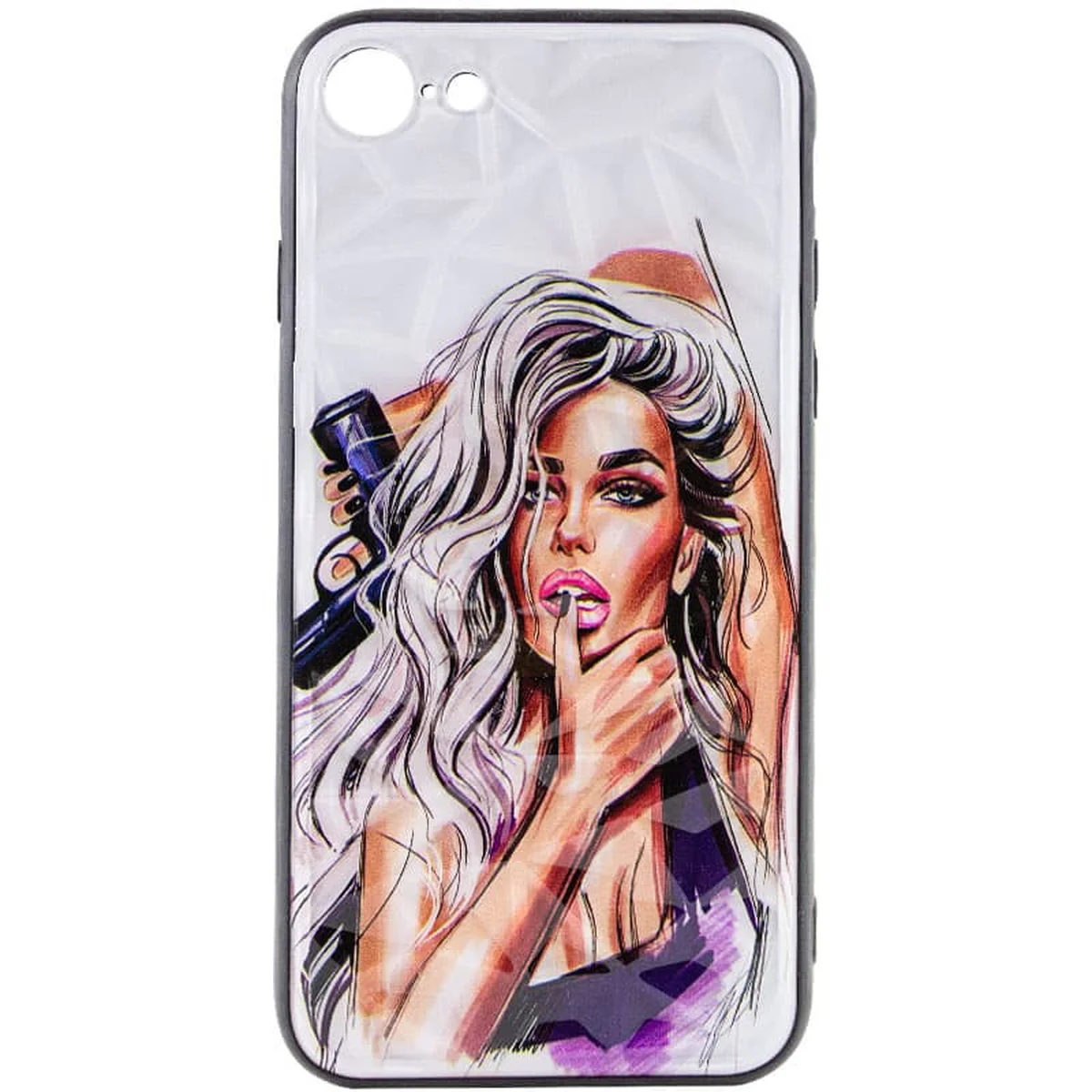 TPU+PC чехол Prisma Ladies для Apple iPhone 7 / 8 / SE (2020) (4.7") Purple