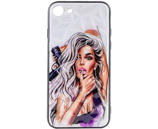 TPU+PC чехол Prisma Ladies для Apple iPhone 7 / 8 / SE (2020) (4.7") Purple