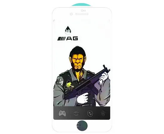 Захисне скло 5D Anti-static Matte (тех.пак) для Apple iPhone 7/8 (4.7") Білий