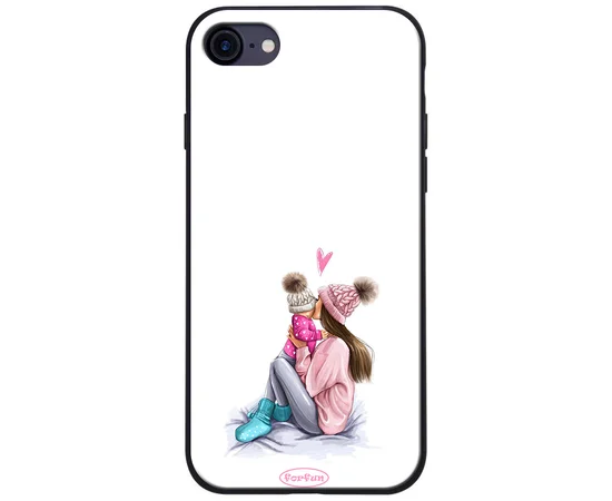TPU+PC чехол ForFun для Apple iPhone 7 / 8 (4.7") Мама дочки