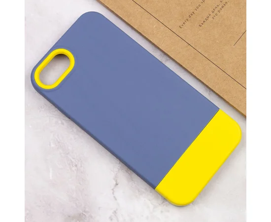 Чехол TPU+PC Bichromatic для Apple iPhone 7 / 8 / SE (2020) (4.7") Blue / Yellow
