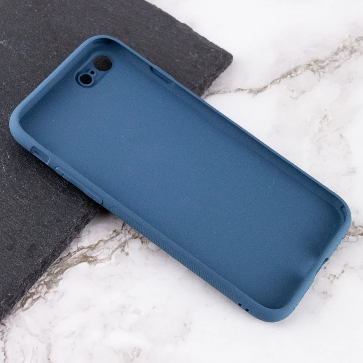 TPU + Glass чохол Matte Candy Full camera для Apple iPhone 7/8 / SE (2020) (4.7 ") Синій