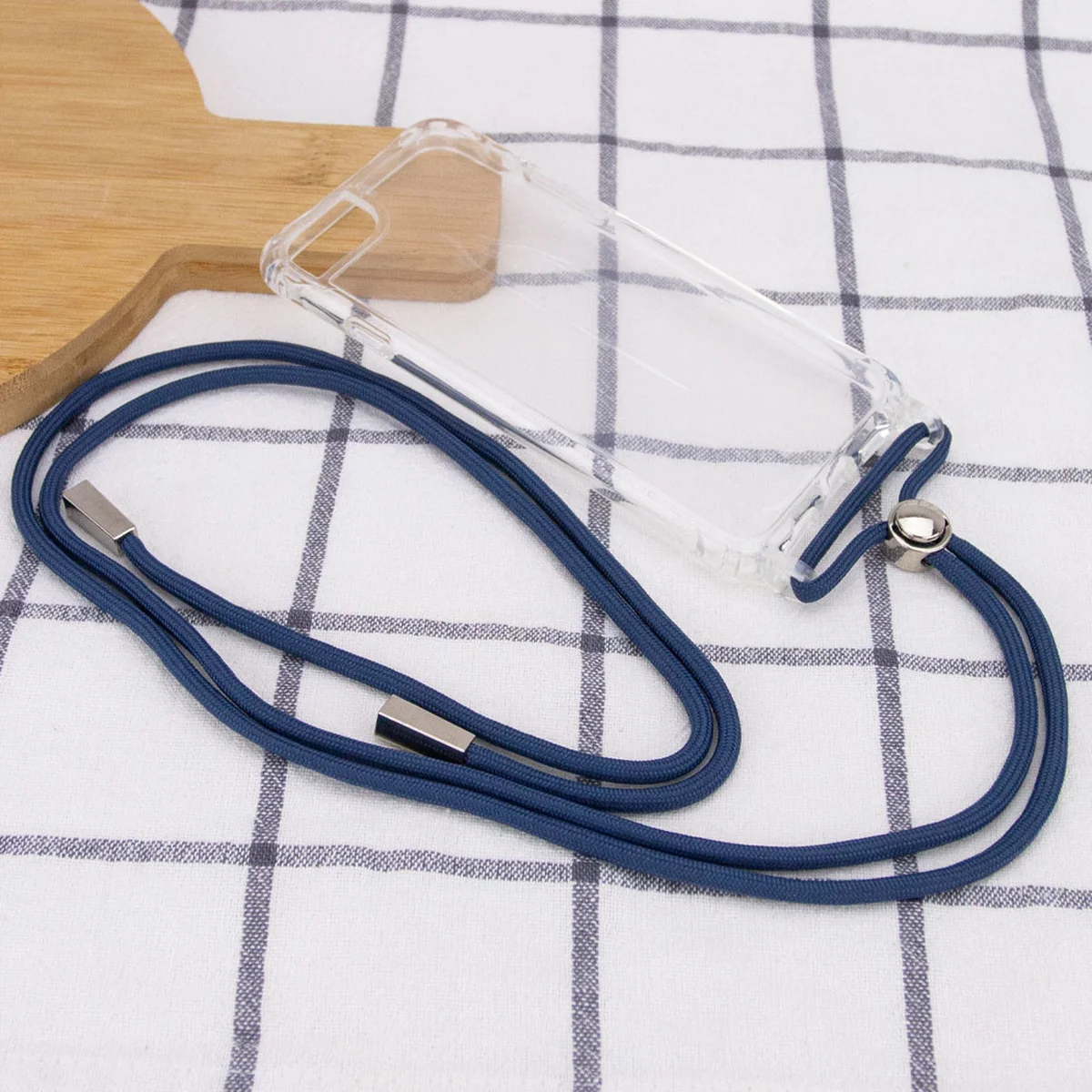 Чохол TPU Crossbody Transparent для Apple iPhone 7/8 / SE (2020) (4.7 ") Синій