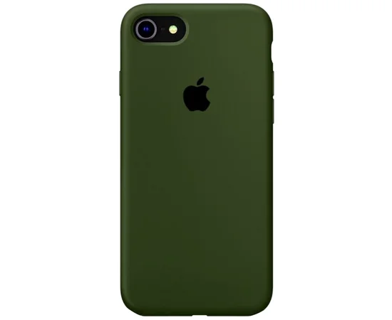 Чехол Silicone Case Full Protective (AA) для Apple iPhone 7 / 8 (4.7") Зеленый / Army green