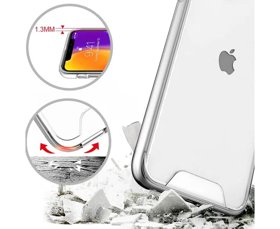 Чехол TPU Space Case transparent для Apple iPhone 7 / 8 / SE (2020) (4.7") Прозрачный